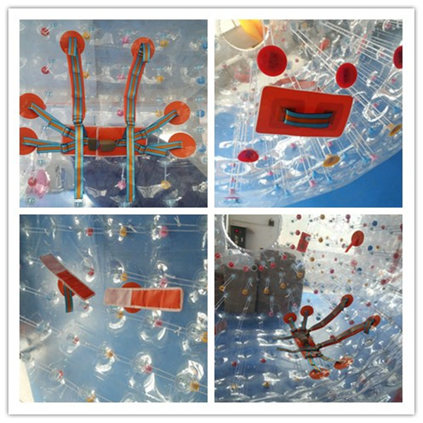 Grass 0.8mm PVC Inflatable Human Sized Hamster Ball For Playground