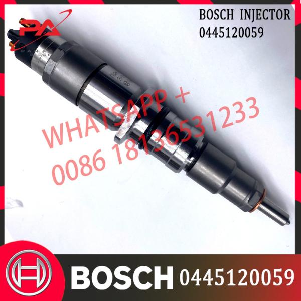 Injetor comum diesel 0445120059 do trilho de Bosch para KOMATSU Cummins SAA6D107E-1 3976372