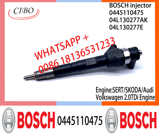 Инжектор топлива 0445110475 коллектора системы впрыска топлива injetor BOSCH 0986435242 04L130277AK 04L130277E для SERT/SKODA/Audi/Volkswagen