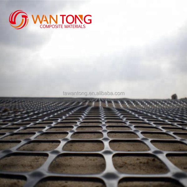 30kn PP Пластмассовая двусторонняя георешетка для дорожного строительства Длина 50-100 м Сырье ПП