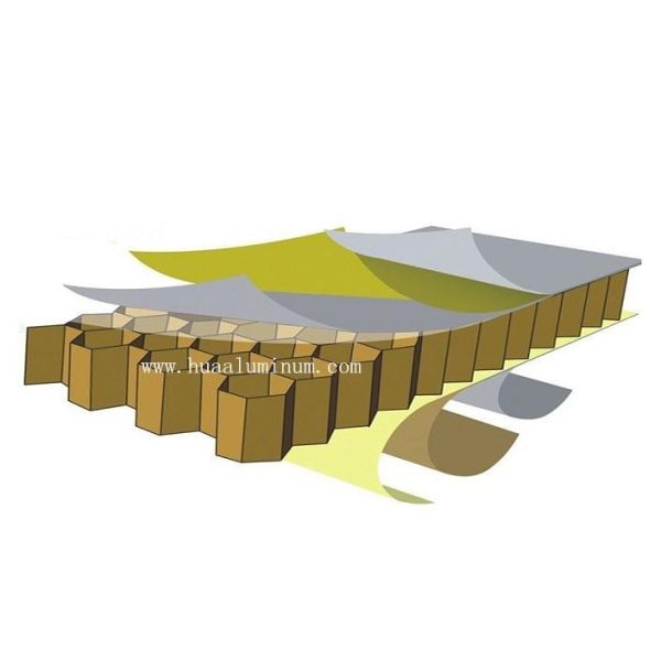 1220x2440mm Honeycomb Aluminium Panel , Mould Proof 25mm Aluminium Sheet