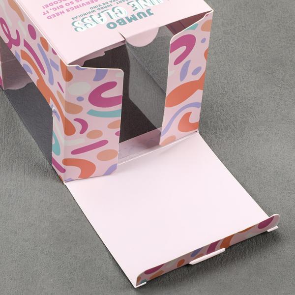Window Printed Paper Boxes Debossing Transparent Gift Boxes For Baby Bottle