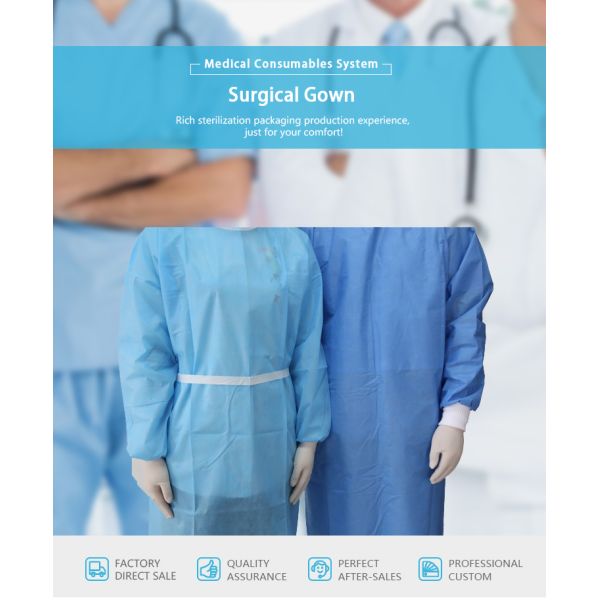 Fluid Resistant Disposable Surgical Gown For Virus Contaminated Areas