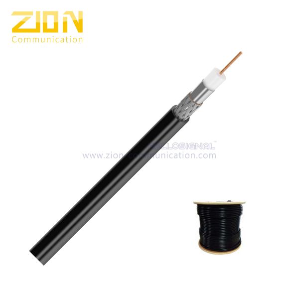 Малопотертый 18 ПВК коаксиального кабеля АВГ ККС РГ6 расклассифицированный КМР 75 омов для локальных сетей