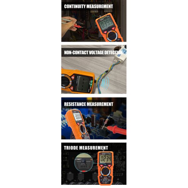 T-RMS цифровой мультиметр портативный, прочный дизайн высокой точности широкий диапазон измерений тестер