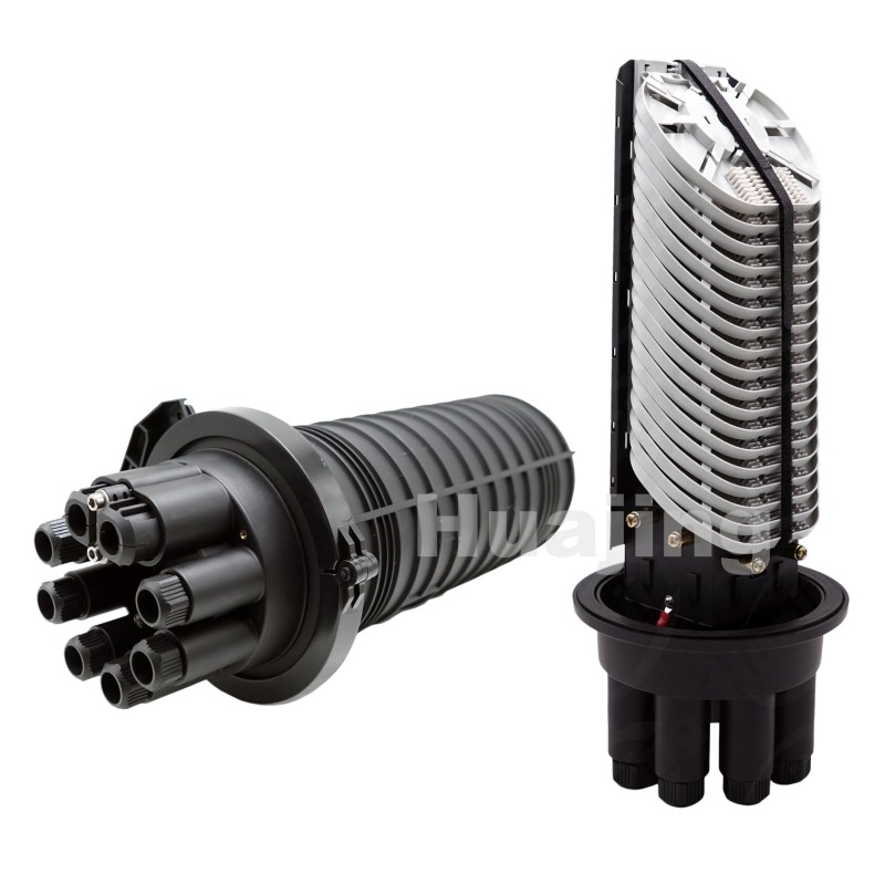 MPP Vertical Optical Fiber Splice Closure 7 Ports 432 Cores Mechanical Seal
