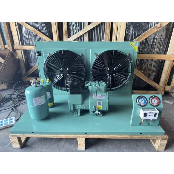 High Quality High Performance Air Cooled R404a Heat Exchanger Condensing Unit Motor Core Components for Industrial Refrigeration