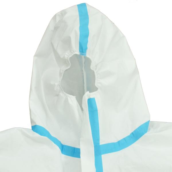 Hospital Work Disposable Protective Coverall Asbestos Suits Eco Friendly