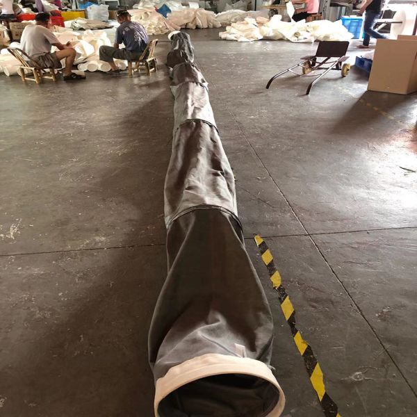 Cubierta de filtro de fibra de vidrio tejida recubierta de silicio para plantas metálicas