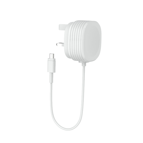 Fireproof PC ErP 5V2.4A UK Mains Charger Micro Usb Cable