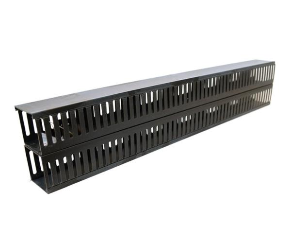 20U Patch Panel Cable Management , Vertical Mounting Rack Brush Panel With Fingers