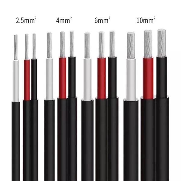 cabo 10mm do picovolt do painel solar de 2.5mm para a abrasão da resistência da produção de eletricidade