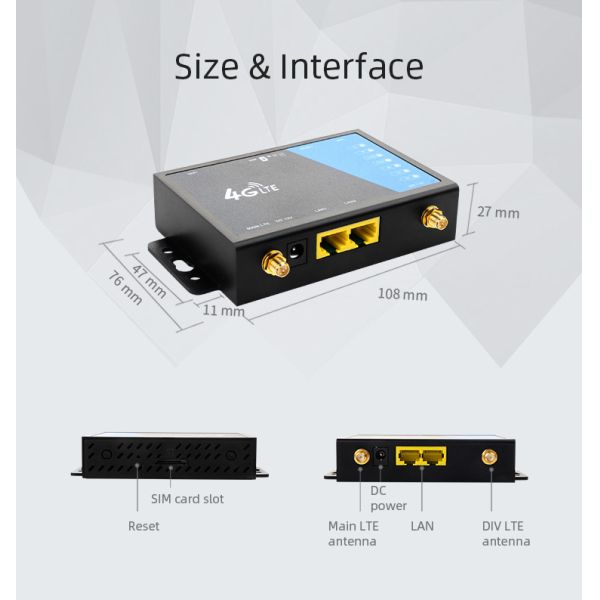 Маршрутизатор WiFi Hotpot 802.11b g n маршрутизатора Iot LTE 4G VPN беспроводной промышленный