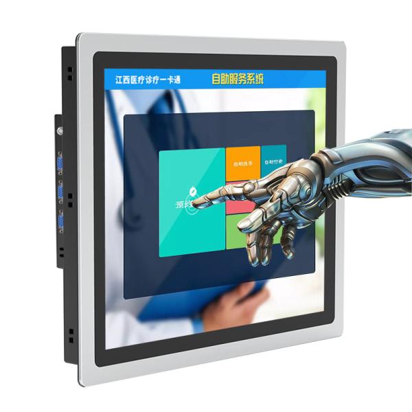 Moniteur à écran tactile capacitif plat pur étanche extérieur de 21,5 pouces, affichage 1000 nits en plein soleil, interface USB DVI, nouveau produit