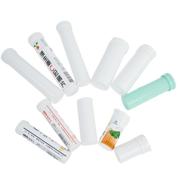 Customized Logo Effervescent Tablet Bottle with Cap and Food Grade PP Collar Material