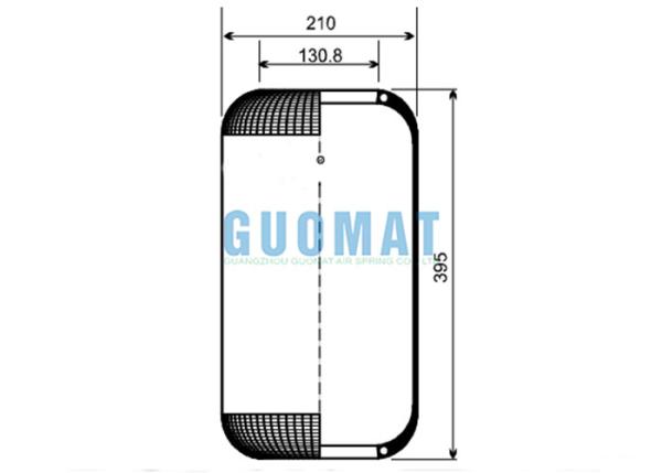 Consulte a suspensão de borracha W01-358-5139 do ar do ônibus de 8017 airbags de Goodyear