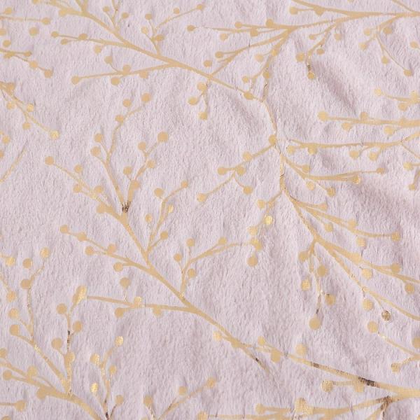 Recycled High Quality Custom PV Velvet Branch Pattern Bronzing 100 Polyester Knitted Velvet Fabric Winter for Sale