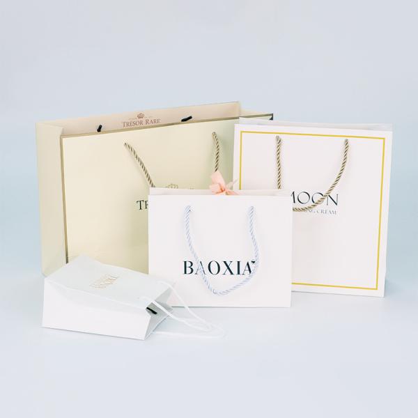 Offset Printing 10kg Rope Handle Kraft Paperboard Carrier Bags