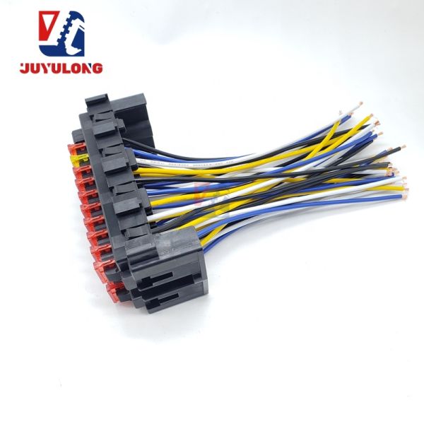 JUYULONG for Kato HD820-2/3 Excavator Fuse E-box Fuse Assembly Socket Power Cord Fuse Construction Machinery Parts