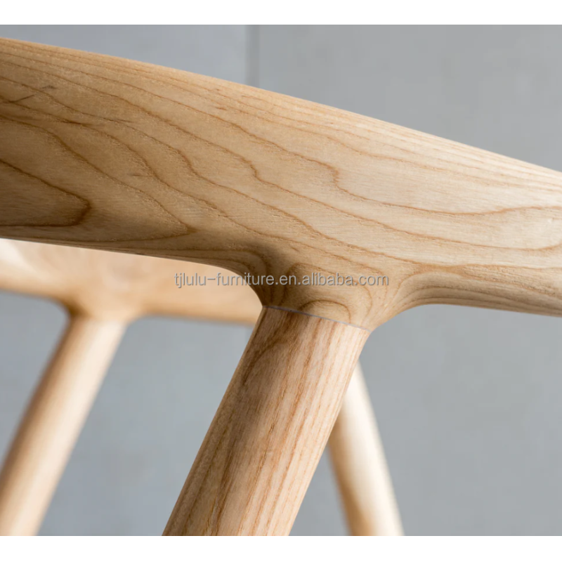 Mail Packing Dining Chair Design for Restaurant Hotel Furniture Solid Wood Modern Walnut Color Size W57*D53*H77CM