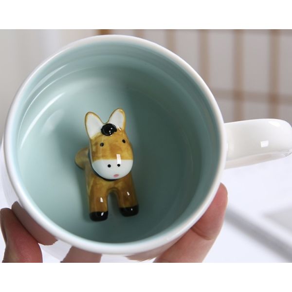 Dolomite Round 3D Bear Personalised Ceramic Mugs