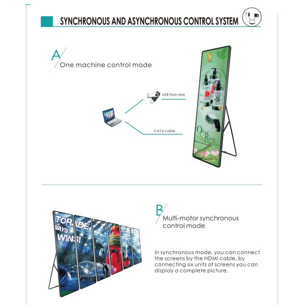 Ultra Thin HD P2.5 Led Video Screen Rental , Commercial Ads Indoor Led Display Screen