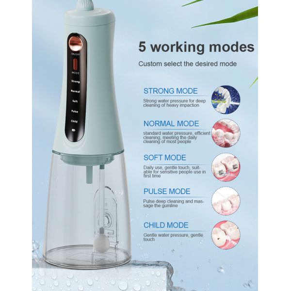 Sans fil portatif de Flosser de l'eau futée orale dentaire de soin de réservoir d'eau d'OEM 350ML