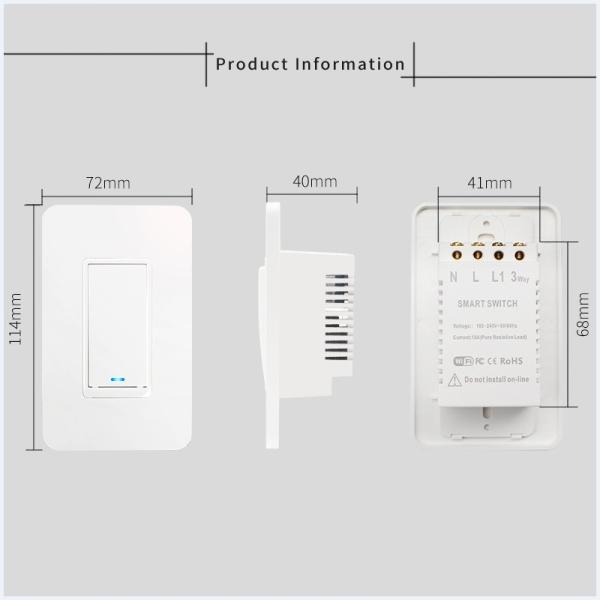 壁掛けロックタイマー スマートスイッチ 10A 110V-250V AC