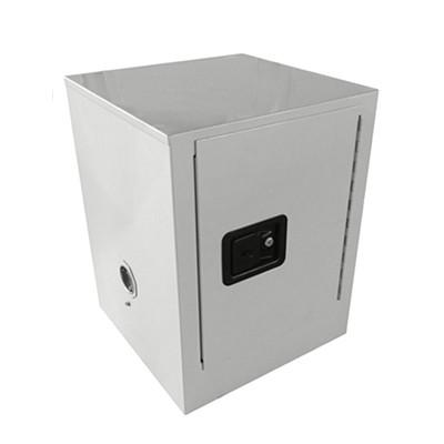 White Flammable Goods Storage Cabinet With Adjustable Laminate Inside
