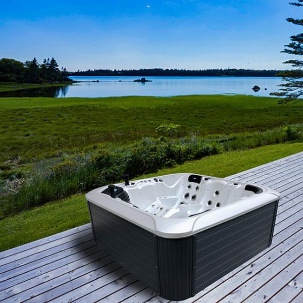 Massagem acrílica Terapia banheira de hidromassagem Spa banheira de hidromassagem para relaxação ao ar livre 5 pessoas
