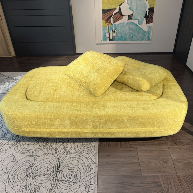 Modern Leisure Modular Frameless Sofa 35D Sponge Tufted Reclining Convertible Folding Compressed Sofa Bed for Villa Living Room
