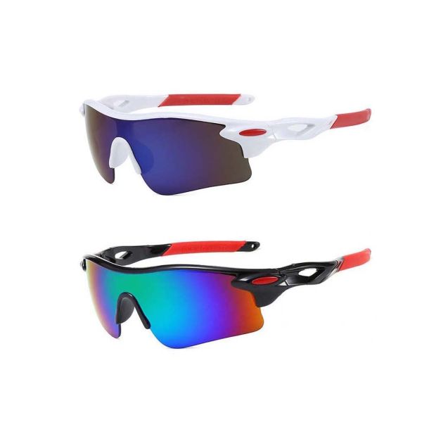 Изготовленные на заказ солнечные очки на открытом воздухе спорт логотипа UV400 разрушают доказательство