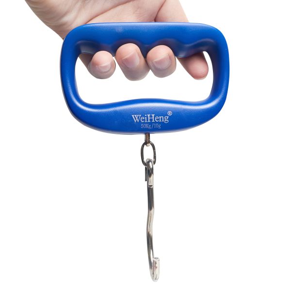 Lightweight Battery Powered 50kg/10g Capacity Big Hook Digital Electronic Luggage Scale