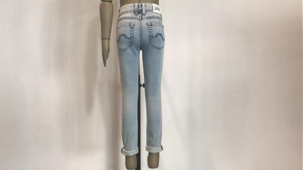 Fashion Kids Denim Jeans / Stretch Knit Denim Jeans With Roll Up TW81072 TW81073