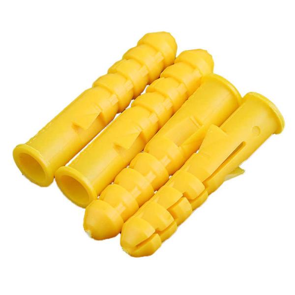 Customized Plastic Expansion Anchor Hex Head Plastic Wall Plug With Ring Anchor