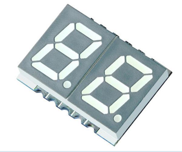 Double Digit 7-Segment LED Display, CA Red 36 mcd RH DP 10mm