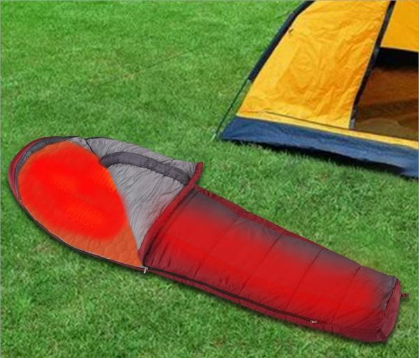 Overheat Protection USB Heated Sleeping Bag Liner For Picnic 198×19cm Size OEM