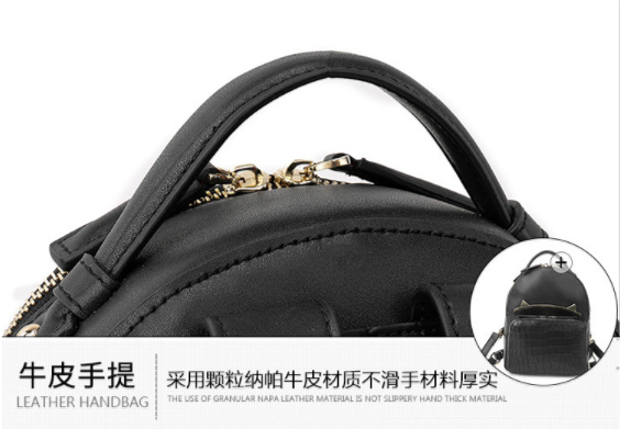 Double Shoulder Texture Travel Womens Backpack Bags Fashion Trend Styling