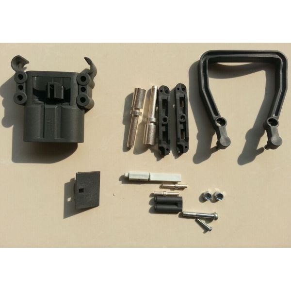 Conector de batería de montacargas resistente a los ácidos EC320 masculino femenino con carcasa terminal de PP durable