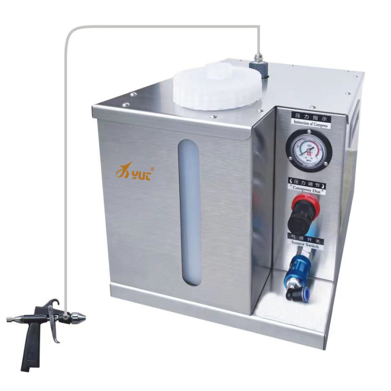 Stainless Steel 3L Single / Double Station Adhesive Coating and Glue Applying for Brushing Glue to Leather Products Wood Products Toys Rubber Goods