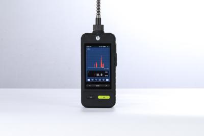 3,5 sulfureto de hidrogênio Handheld do detector de gás da tela H2S da cor da polegada único construído no bombeamento