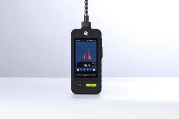 3,5 sulfureto de hidrogênio Handheld do detector de gás da tela H2S da cor da polegada único construído no bombeamento