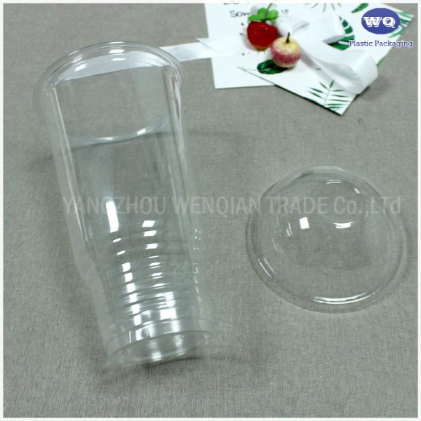 32 Oz Transparent PET Cups With Lid For  Coffee, Cold Drinks, Party, Plastic Disposable Cups-Disposable Cold Cups