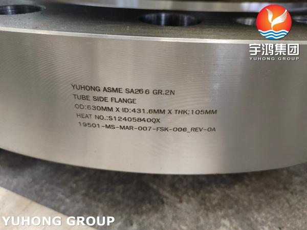 ASME SA266 Gr.2N Carbon Steel Flange For Petrochemical Equipment