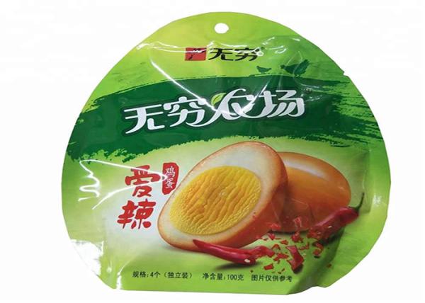 Plastic Material Shaped Pouch Round Shape Mylar Food Packaging Bag Long Lifespan