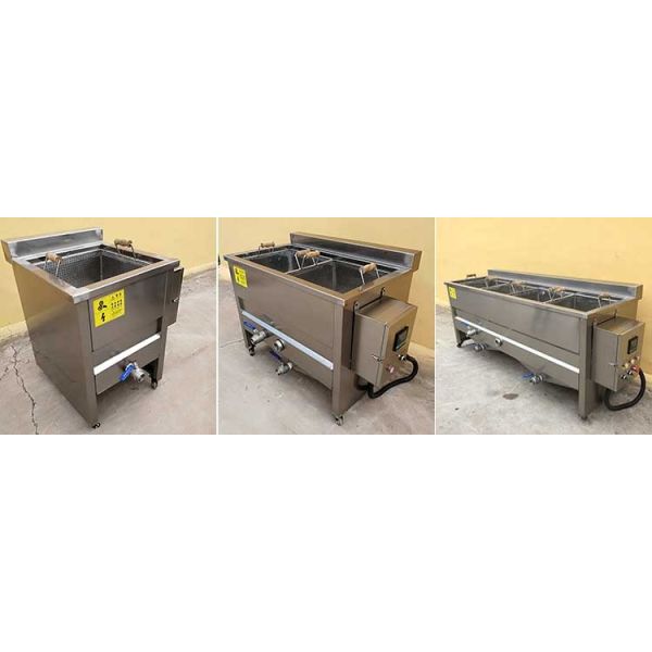 100kg 380V Industrial Food Deep Fryer For Separating Oil And Water Efficiently