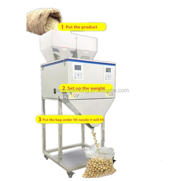 Máquina automática de llenado de polvo de alta calidad de 50-5000g para partículas, té, granos, nueces, envasado y pesaje