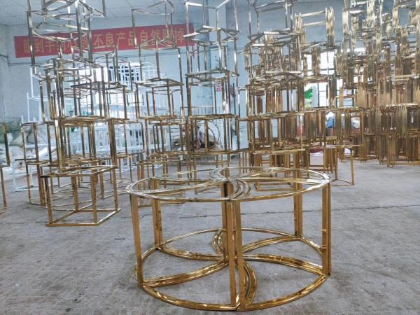 OEM steel Metal furniture base stainless steel tables/bench/chair base