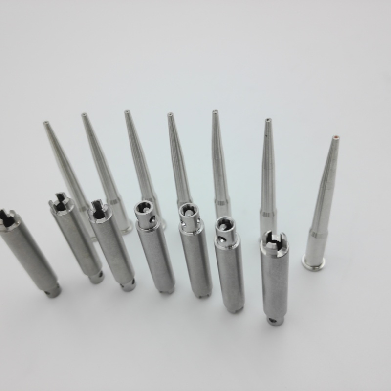 Medical Long Slender Shaft Helical Groove CNC Bar Turning Machining
