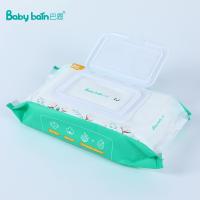 80pc por los trapos mojados del bebé no tejido de encargo de la tela natural del bolso biodegradables ultra suavemente